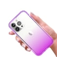 thumbnail image 4 of iPhone 13 Pro Case With Built-in Screen Protector, Rosebono Hybrid Gradient Transparent Soft TPU Clear Skin Cover Case For iPhone 13 Pro (Purple), 4 of 5