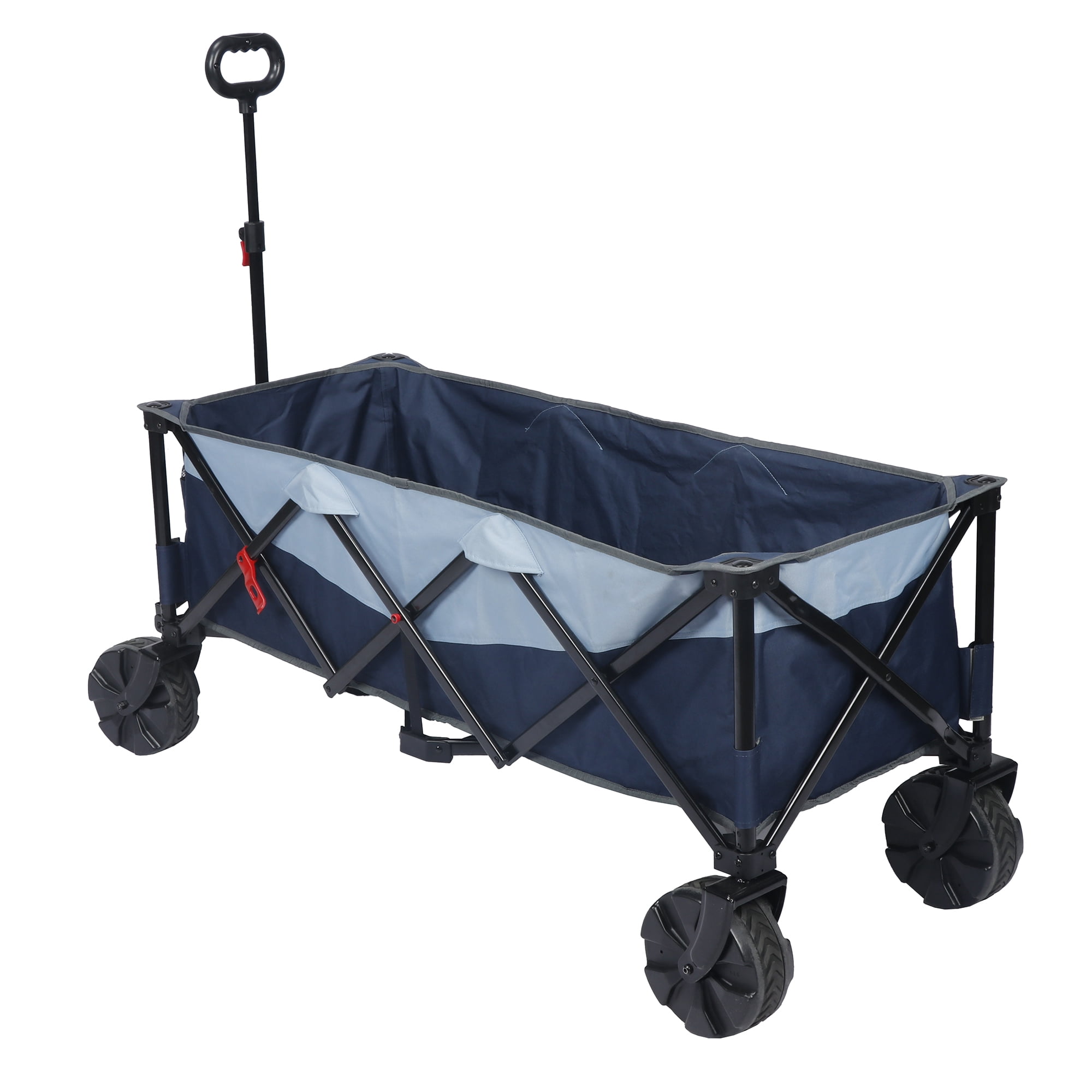 Ozark Trail 54in Extra Long Cart, Collapsible Utility Wagon, Blue