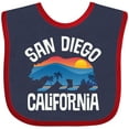 thumbnail image 3 of Inktastic San Diego California Bear Sunset Boys or Girls Baby Bib, 3 of 4