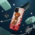 thumbnail image 3 of DistinctInk MagSafe Tough Case for Apple iPhone 13 Mini (5.4" Screen) - Valentine's Day Nova Scotia Duck Tolling Retriever Puppy - Wireless Charging Compatible, 3 of 6