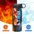 thumbnail image 6 of Sikiie Red And Blue Fire Dragon F Print 18OZ Insulated Straw Cup, Portable Leak-proof Sports Water Bottle, Stainless Steel Water Cup Suitable for Home and Outdoor, 6 of 8
