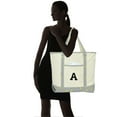 thumbnail image 2 of DALIX Initial Tote Bag Personalized Monogram Striped Banana Zippered Top Letter - A, 2 of 7