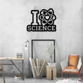 thumbnail image 5 of Craftnamesign I Love Science Metal Wall Art LED Light, Personalized Science Name Sign Home Decor, 5 of 5