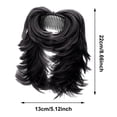 thumbnail image 3 of Extensiones para moños: postizos sintéticos con clip para recogidos y colas de caballo; moldeador de moños para cabello grueso, 3 of 5