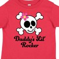 thumbnail image 4 of Inktastic Daddy's Little Rocker Skull Girls Toddler T-Shirt, 4 of 5