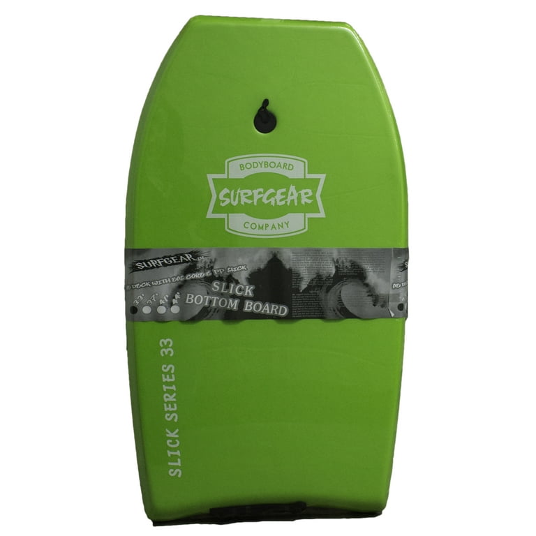 Surf Gear Pro Slick Bottom Hard Bottom Body Surfing Board green 33 Inch