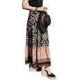 thumbnail image 6 of KelaJuan Women Vintage Half Dress, Pleated Retro A-Lined Summer Spring Street Party Long Skirt, 6 of 7