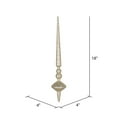 thumbnail image 2 of Vickerman 18" Champagne Glitter Cupola Finial Ornament, Pack of 2, 2 of 3