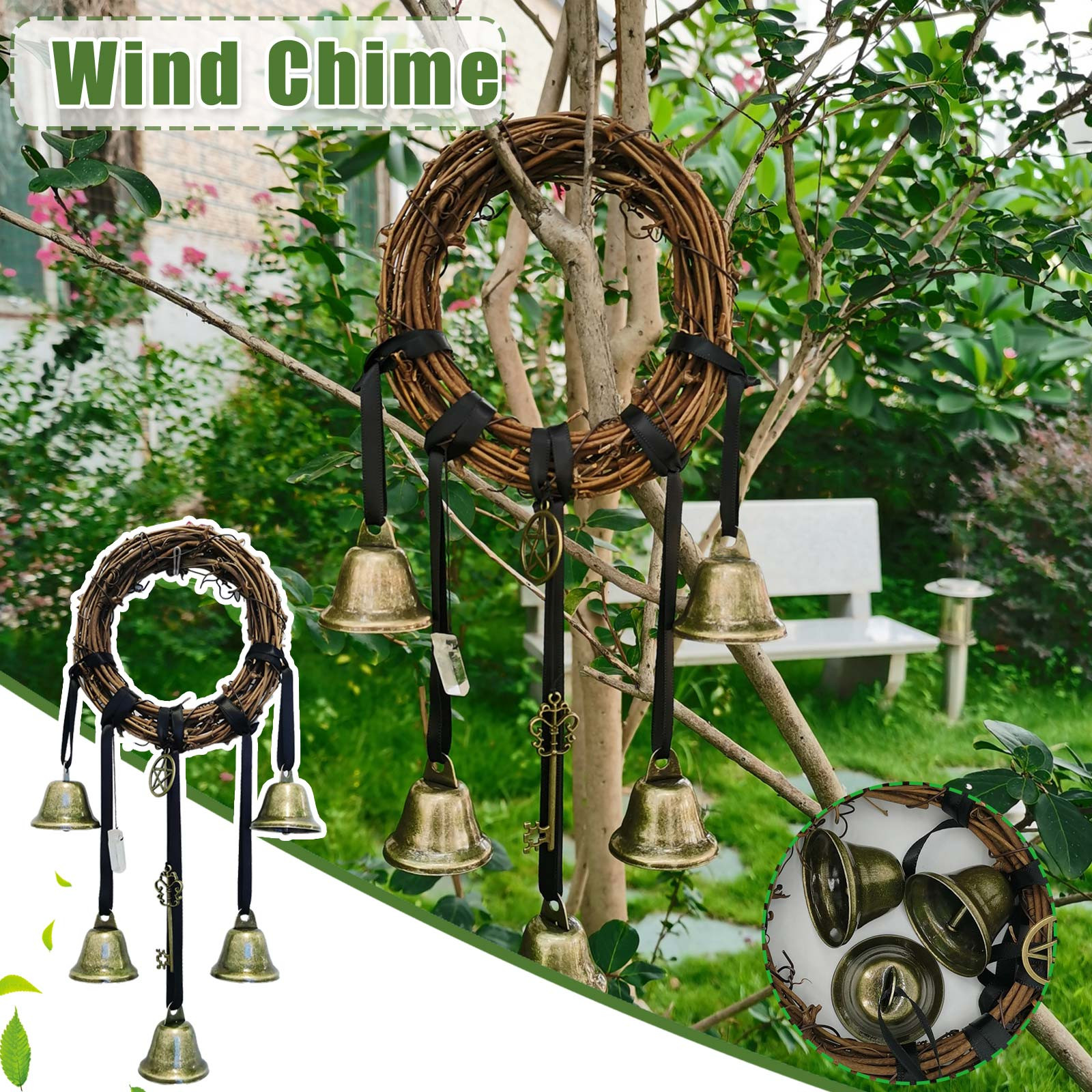 Blessing Bells Evil Spirit Wind Chimes Witch Bell Door Charm Witchcraft