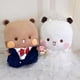 thumbnail image 4 of Versión de vestido de novia Bubu Panda de peluche de dibujos animados periféricos oso panda muñeca Kawaii peluche suave almohada juguete niños regalos de Navidad, 4 of 5