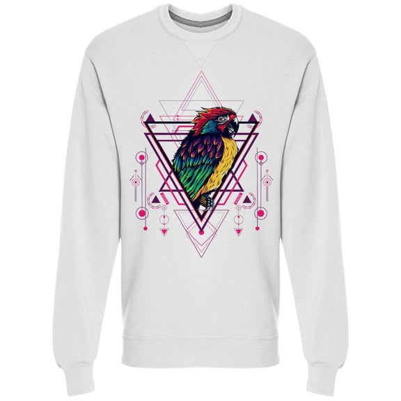 Nature Parrot Triangle Sweatshirt Men -Image by Shutterstock, Male Small