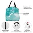 thumbnail image 3 of KLL Teal Turquoise 1 Print Insulated Lunch Bag Women, Reusable Cute Tote Lunch Box for Adult & Men, Leakproof Cooler Lunch Bags for Work Office Travel Picnic, 3 of 5