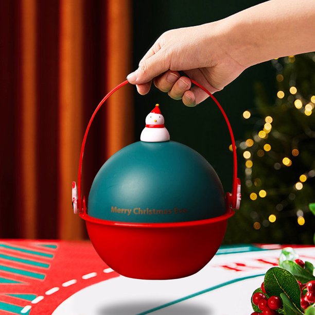 Contenedor de dulces navideños, cubo divertido para golosinas, cubos de golosinas, decoración del hogar de Navidad