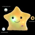 thumbnail image 4 of TiokMc Star Shaped Plush Throw Pillow with LED Night Light, Soft Glowing Cushion for Kids, Decorative Plush Stuffed Toy Gift, 14.6"x12.8", Yellow, 4 of 8