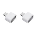 thumbnail image 4 of Seitruly OTG Adapter USB Phone Tablet Data Connector Card Converter Reader Smartphone Sharing Portable Office Audio Replacement Blanco 2piezas, 4 of 5