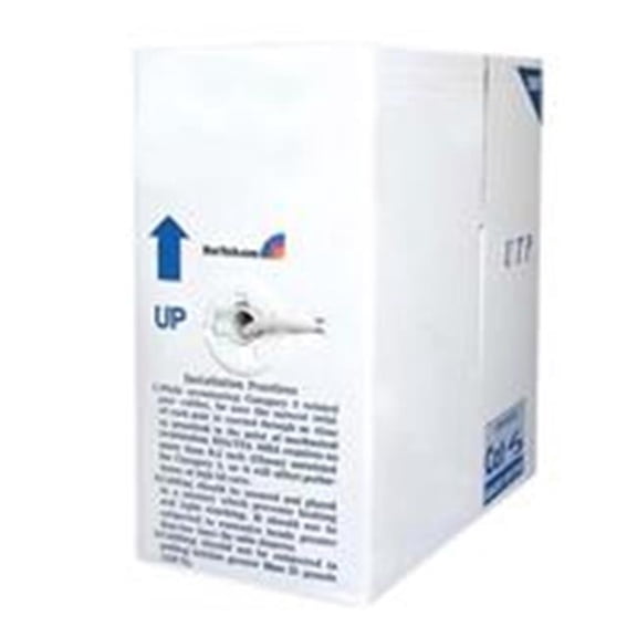 Cat6 Standard 1000 ft. Bulk Roll White UTP Patch Cable - White - 1000 ft.