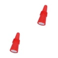 thumbnail image 3 of Billuyoard Botellas de vino Tapones de silicona Tapas Bebida Reutilizable A prueba de fugas Tapón de acero inoxidable Accesorios en forma de cono Rojo 2piezas, 3 of 6