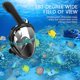 thumbnail image 3 of Máscara de snorkel con soporte para cámara cara completa 180 grados antivaho antifugas correas ajustables equipo de buceo, 3 of 5