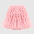 thumbnail image 2 of Gubotare Tulle Skirt for Girls Girls Sparkle Fashion Skirts Layers Ruffle Sequin Tutu Dance Skirt for Kids3T 4T (Pink,3-4 Years), 2 of 3