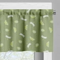 thumbnail image 3 of Ambesonne Dragonfly Valance Pack of 2, Insects Vintage Style, 54"X12", Olive Green and Pearl, 3 of 5