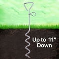 thumbnail image 6 of Katzco Tie Out Dog Stake, Corkscrew Style, Chromed Metal, 8 mm x 16 Inches, 2 Pack, 6 of 6
