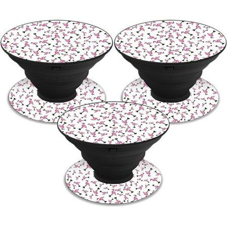 MightySkins POSOCK-Cool Flamingo Skin Decal Wrap for Pop Sockets Sticker - Pack of 3 - Cool Flamingo