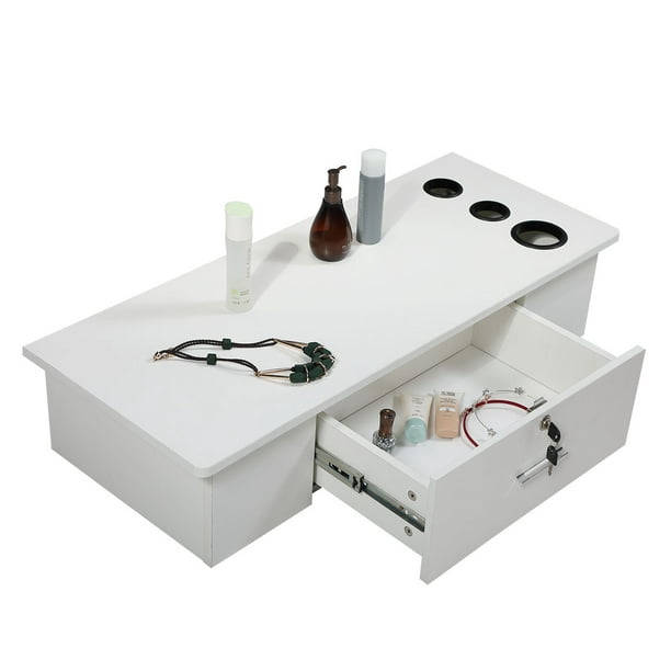 Jaxpety Salon Wall Mount Styling Station with Drawer Hair Styling