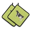 thumbnail image 1 of Carolines Treasures BB7648PTHD Holstein Paire de Porte-Pots Vert Vache, 1 of 3