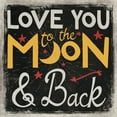 thumbnail image 3 of Mollie B. 12x12 Black Modern Framed Museum Art Print Titled - Love You, 3 of 5