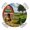 Multicolor, variant on Farmhouse Round Table Cover, Rustic Red Barn Animal Tractor Cow Rural Fence Waterproof Fitted Tablecloths for 45"-54" Tables, Washable Picnic Table Cover for Camping Dining Indoor Outdoor