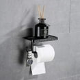 thumbnail image 1 of Toilet Paper Roll Holder With Mobile Phone Shelf Wall Mount For Bathroom Retro, 1 of 5