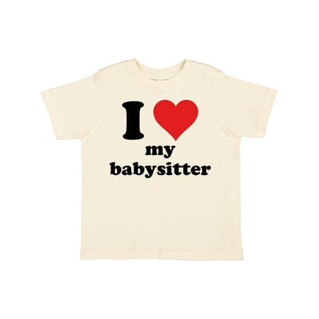 

Inktastic I Heart My Babysitter Gift Toddler Boy or Toddler Girl T-Shirt