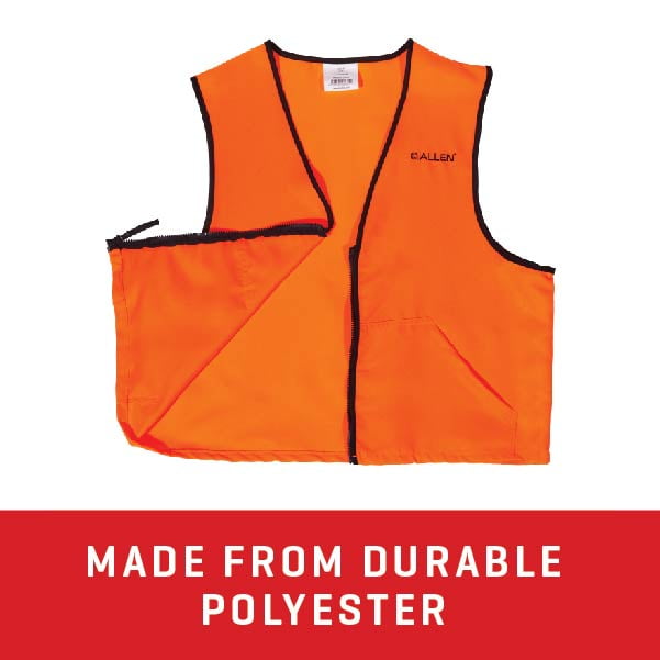 Allen Company Deluxe Safety Hunting Vest 2XL Blaze Orange Unisex