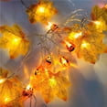 thumbnail image 4 of Yuarrent Cadena de luz de hoja de arce de Halloween Guirnalda de calabaza iluminada LED para la decoración de Halloween del hogar Kits de decoración para fiestas No.9 Yuarrent HA044238-09, 4 of 6