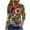 Khaki Tops for Women_g, variant on CYMMPU Women's Business Work Blouses Trendy Tunic Tops Western Printed 3/4 Length Sleeve Shirts Basic Tees Summer Fall Casual V-Neck 2025 Clothes Khaki S