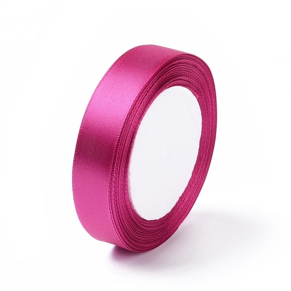 Satin Ribbon for Hairbow DIY Party Decoration Fuchsia 3/4 inch(20mm) wide 25 yards/roll(22.86m/roll)