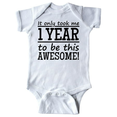 

Inktastic 1 year to be this awesome Gift Baby Boy or Baby Girl Bodysuit