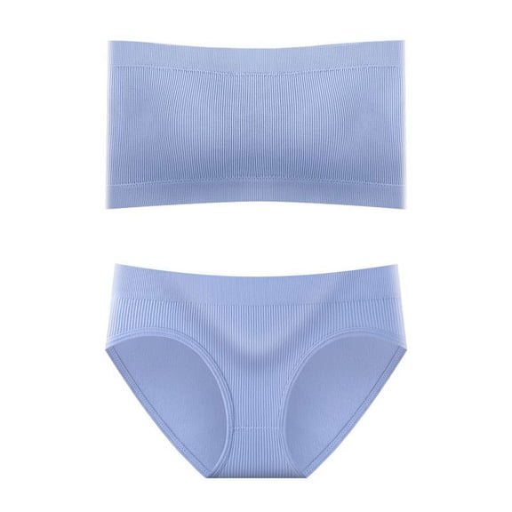 adviicd Minimizer Bras for Women Full Coverage Women's Seamless Pullover Bra With Built-in Cups Sky Blue One Size