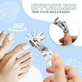 thumbnail image 3 of Cortauñas giratorio de 360 grados, herramientas de manicura y pedicura de acero inoxidable, 3 of 5