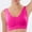 A01-Hot Pink, variant on CALAFEBILA Sports Bras Women Wireless Full Coverage Sleeping Womens Bras Padded Seamless Underwear