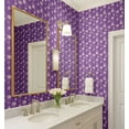 thumbnail image 4 of S4Sassy Peel and Stick Wall Covering, Elegant Floral Vine Removable Walls Wrap- Purple Instant Wall Makeover Mural for Bathroom, Laundry Room, Closet Interior- Self-Adhesive Wallpaper Vinyl- 25"x240", 4 of 9