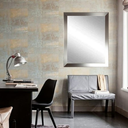 Embossed Silver Framed Vanity Wall Mirror 30 X 36 Com Silver Framed Vanity Wall Mirror