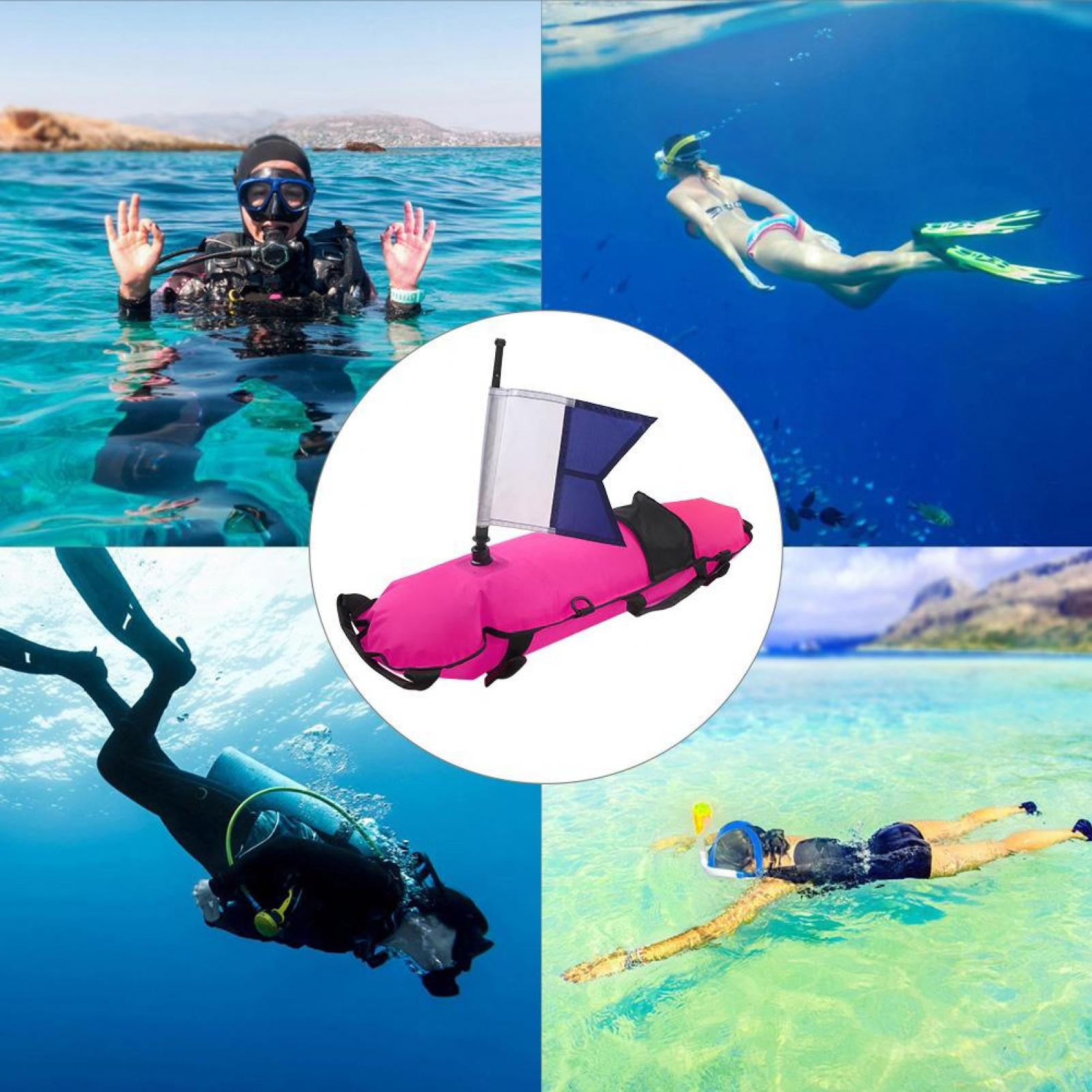 Scuba Choice Diving Deluxe Diver Below Inflatable Float and Flag BOUY Other for sale online 