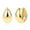 Gold J, variant on Gold Plated Earrings Studs,Gradient U Shape Thick Hoops Earring Womens Gifts Under 25 Dollars