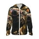 thumbnail image 1 of Balery Pug Wearing Sunglasses Flowers Sudadera ligera de manga larga con capucha y protección solar UPF 50+ para hombre y mujer, ideal para pesca y running-XX-Large, 1 of 7