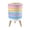 Color 5, variant on Small Trash Can with Lid Retro 70s sunset abstract rainbow stripe wave groovy 1.8 Gallon Dog Proof Trash Can Round Garbage Can Waste Bin Wastebasket for Bathroom Bedroom Living Room