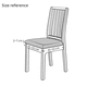thumbnail image 3 of Funda de asiento elástica con correa para silla de comedor de hotel y hogar de vellón plateado, 3 of 4