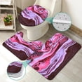 thumbnail image 3 of 4Pcs Black Gold Marble Shower Curtain Set with Rugs for Bathroom Decor,Luxury Golden Liquid Bathroom Shower Curtain Sets,Abstract Art Bathroom Sets with Shower Curtain and Rugs, 3 of 7