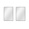 thumbnail image 5 of MAYEERTY 31"x24" Rectangle Wall Mounted Mirror Aluminum Framed Mirror,Black Set of 2, 5 of 5