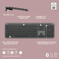 thumbnail image 6 of Logitech MK955 Signature Slim Wireless Keyboard and Mouse Combo, Sleek Design, Quiet Typing and Clicking, Switch Across Three Devices, Graphite, 6 of 15